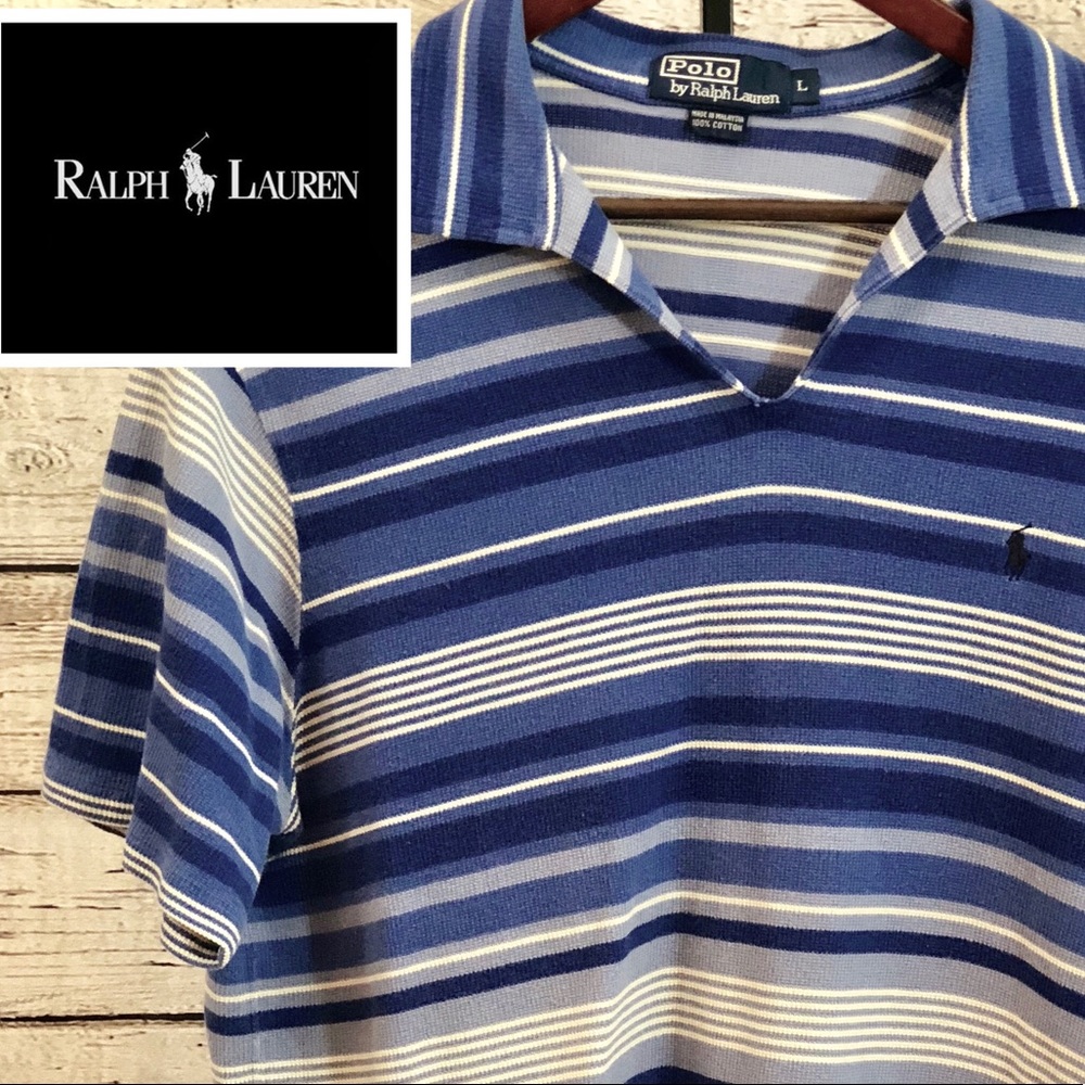 👕 Polo Ralph Lauren Striped V-Neck Shirt